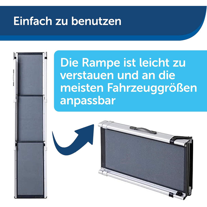 PetSafe Happy Ride Телескопічна рампа для собак, XL, до 136 кг, компактна, нова модель