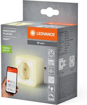 LEDVANCE Smart Plug: Трійник з USB, WiFi, захист від перенапруги та перевантаження, керування через додаток, Alexa, Google