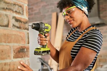 RYOBI 18V ONE+ акумуляторний ударний дриль-шуруповерт R18PD32-1C20G (2 швидкості, 50Nm, 24 ступ. крутного моменту, металевий патрон 13мм, 1x 2.0Ah акумулятор, зарядний пристрій) Generation 2 – безщітковий двигун