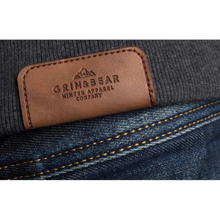 Толстовка з капюшоном Grin&Bear для чоловіків, GEC601, L, антрацитова