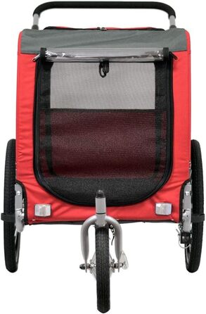 Причеп-перевозник для собак та котів Papilioshop Zeta, 3 розміри, червоний L