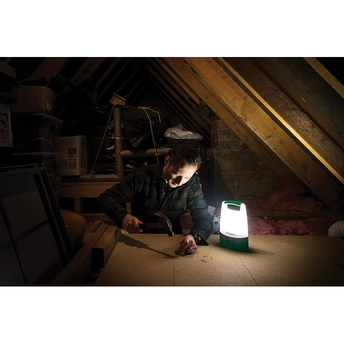 Energizer LED Camping Lantern, Vision Recharge Lantern for Camping, Hiking, Emergency, Green