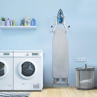 Кріплення для прасувальної дошки TJ.MOREE для дверей/стіни, біле. Організатор для прасування, зберігання прасувальної дошки та праски.