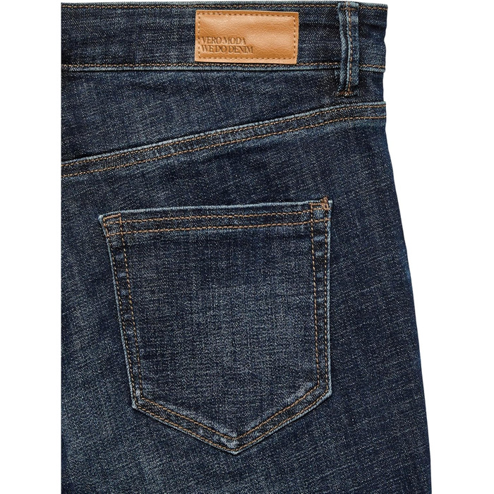 Джинси жіночі VERO MODA Skinny Vmflash Mid Rise Dark Blue Denim (XXL / 30L) - оригінал