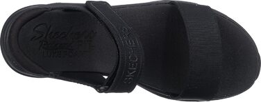 Skechers D'Lux Walker New Block: жіночі сандалі Skechers, чорні, сітка, 40 EU