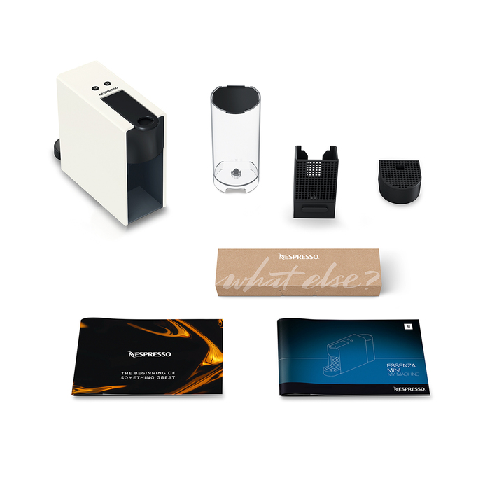 Капсульна кавомашина Krups Nespresso Essenza Mini XN1101, 19 бар, біла
