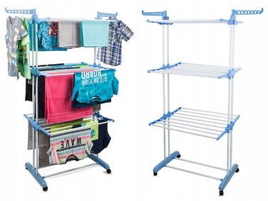 Складана вертикальна сушарка для білизни, велика підлогова стійка для балкона