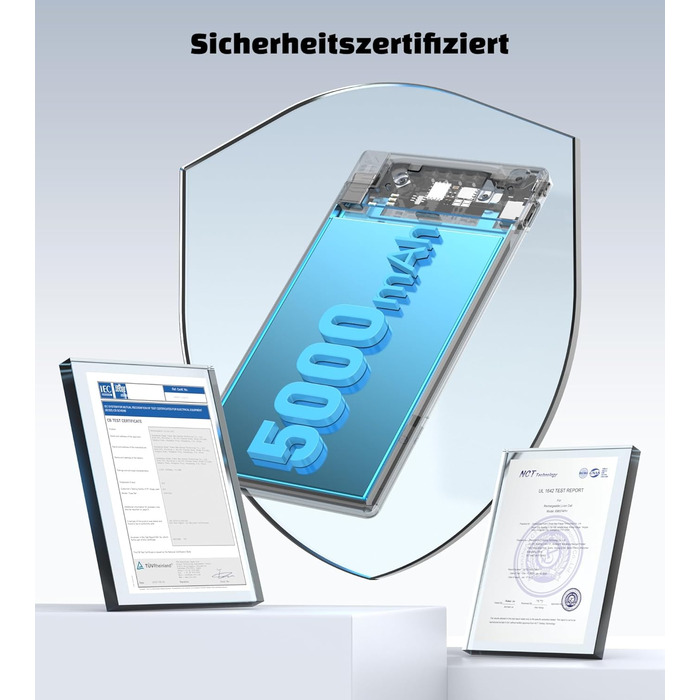 Power Bank Auskang 5000mAh Slim з кабелем для iPhone (до iPhone 14) - Чорний