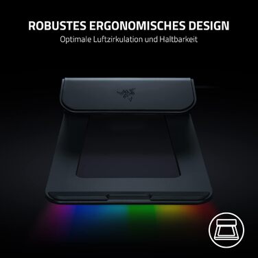 Підставка для ноутбука Razer Adjustable Laptop Stand - регульована, для екранів до 18 дюймів, алюміній, Chroma V2, білий