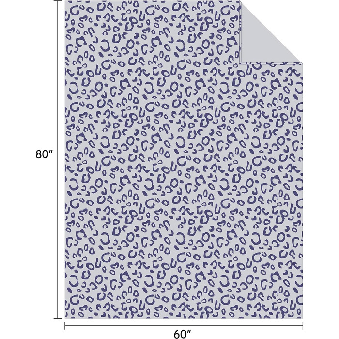 Плед з флісу FIBER HOUSE: теплий, м'який, 150x200 см, колір коричневий (Leopard)