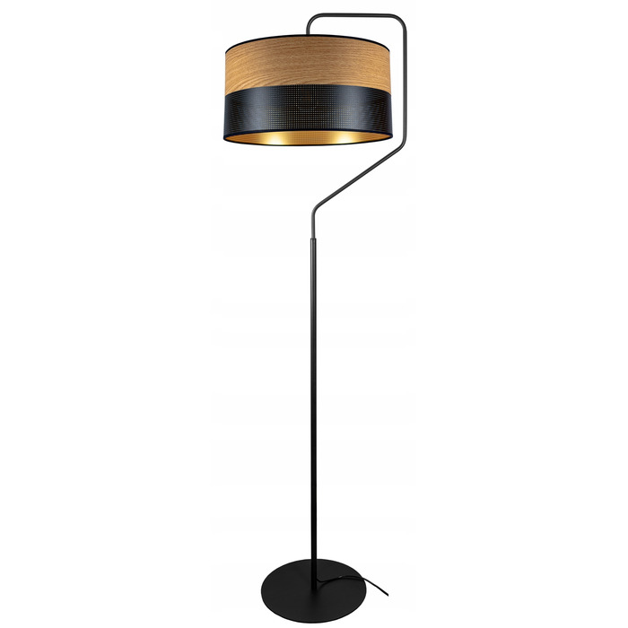 Підлогова лампа Glimex MODERN E27 60 Вт, бежевий, чорний, жовтий