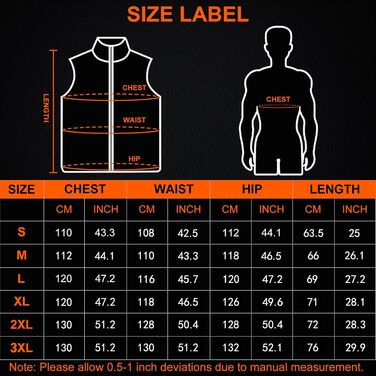 Обогріваючий жилет Seenew для чоловіків з акумулятором 15000mAh, 13 зон нагріву, 3 режими температури, зимовий жилет-куртка з підігрівом