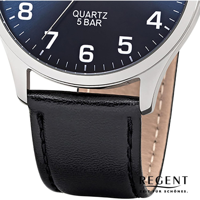Годинник Regent Shioj для чоловіків з аналоговим циферблатом та шкіряним ремінцем, 11110807