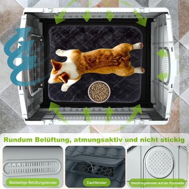 Будка для собак Median, пластикова, вологостійка, сірого кольору (79.5 x 70.5 x 78 см)