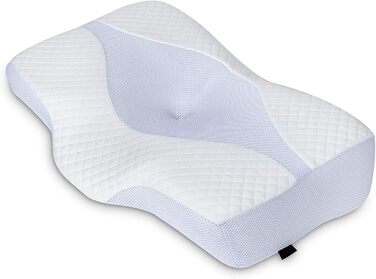 BANGSUN 1 x orthopedic pillow, height adjustable, bamboo cover, ergonomic.