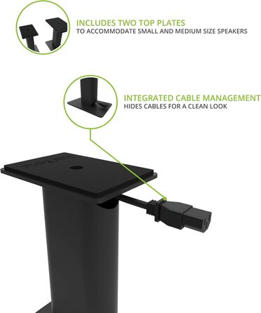 Підставки для акустичних систем Kanto SP6HD | 183 см | Під поворотну пластину | Приховані кабелі | Для середніх/великих колонок | Пара