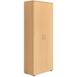 Stella Trading 3 Shoe Cabinet Tall, White - Versatile Multi-Purpose Cabinet with Adjustable Shelves - 70 x 176 x 35 cm (W/H/D) (Beech)