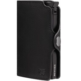 Гаманець-картхолдер BEWMER Premium з RFID-захистом: Чорний шкіряний картхолдер та гаманець для жінок і чоловіків