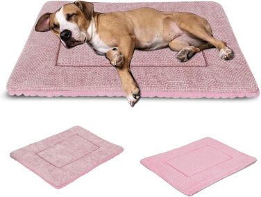 Килимок для собак Vejaoo XZ016: м'який, миючий, рожевий, 100 x 80 x 4 см