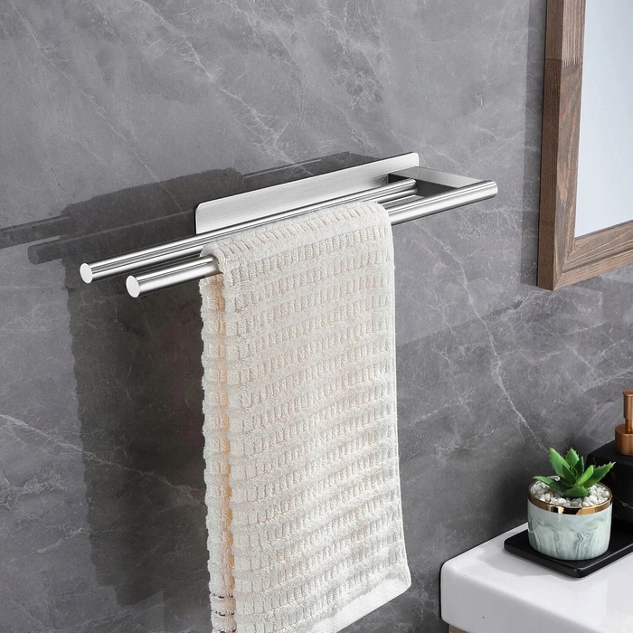 Тримач для рушників без свердління, настінний гачок у ванну кімнату, 1 шт.