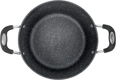 Супова каструля Scoville NEVERSTICK 24 см з кришкою, антипригарна, 3,5 л, для всіх плит (індукція), зручні ручки, можна мити в посудомийній машині