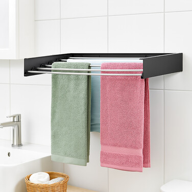 Relaxdays Clothes Rack Wall Mountable Folding