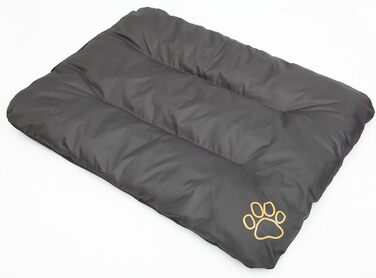 Матрац для собак, лежанка для собак великих, середніх та малих порід - водонепроникне собаче ліжко, м'яке лежання з піни, для вулиці та міцне собаче ліжко - 90x60x8 см (R2(100 x 70 см), сірий)