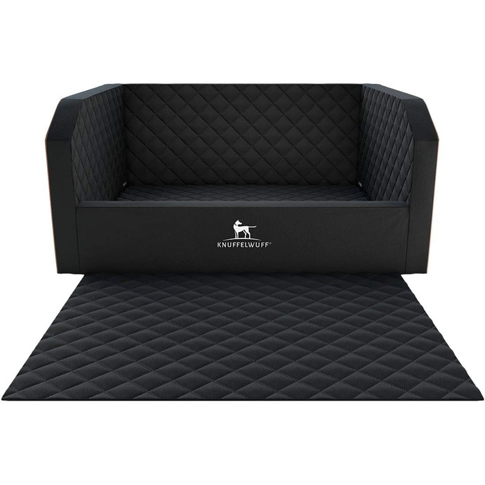 Захист для автокрісла собаки Knuffelwuff Auto KFZ, 55 x 45 x 35 см, чорний, розмір 3 (розмір 2, багажник)