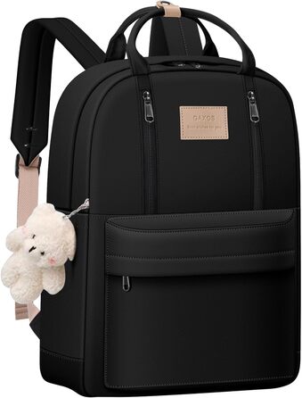 GAXOS Сумка-рюкзак для школи: стильний рюкзак для жінок та дівчат, корейський стиль, чорний колір