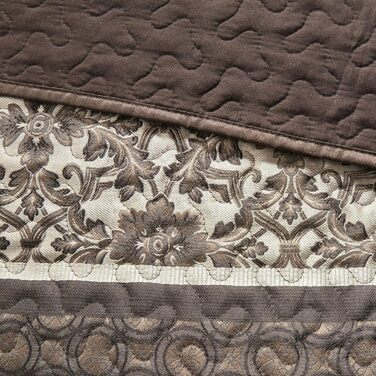 Комплект постільної білизни Madison Park Princeton: ковдра, покривало, наволочки, декоративна подушка, блакитний, Full/Queen (90'x90'), 5 предметів