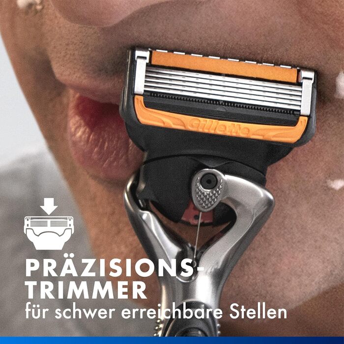 Електрична бритва для чоловіків Gillette Fusion5 ProGlide Power, металевий корпус, чорна
