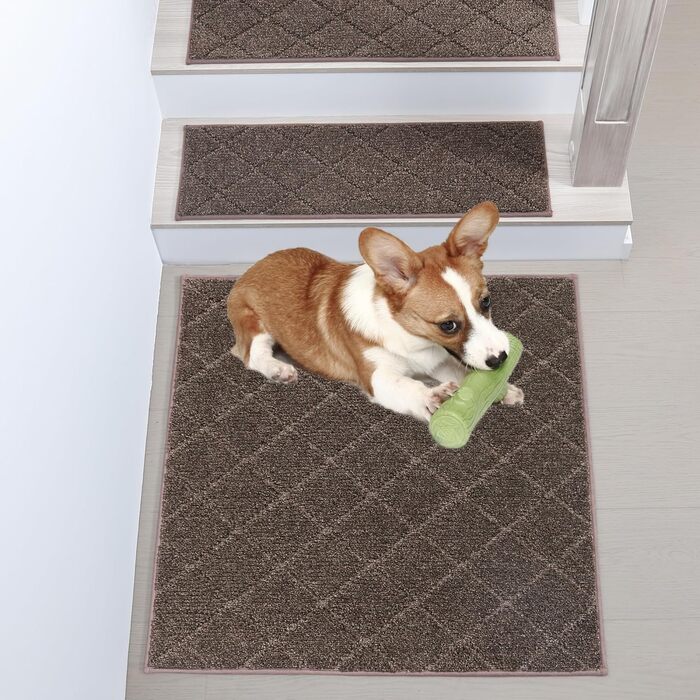 Ковзаючі килимки на сходи Cosy Homeer, 71,1 x 22,9 см, 10 шт., поліестер, TPE-підкладка, для дітей та собак