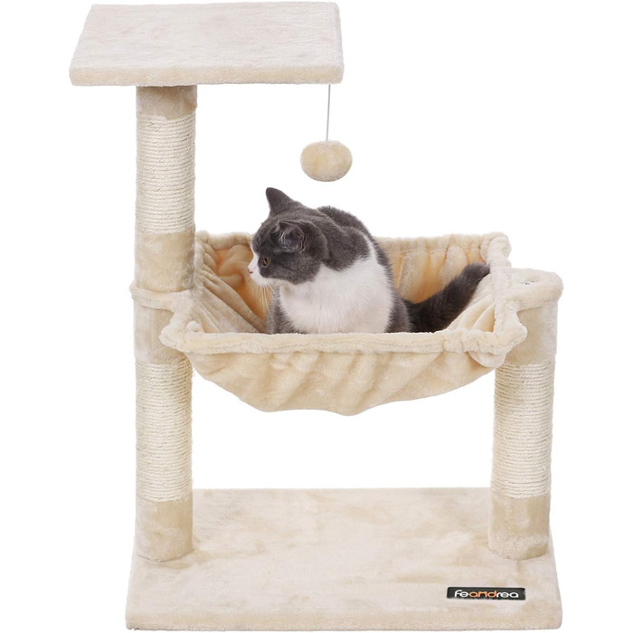Feandrea Cat Tree Scratching Post with Lounger 70 cm PCT82M