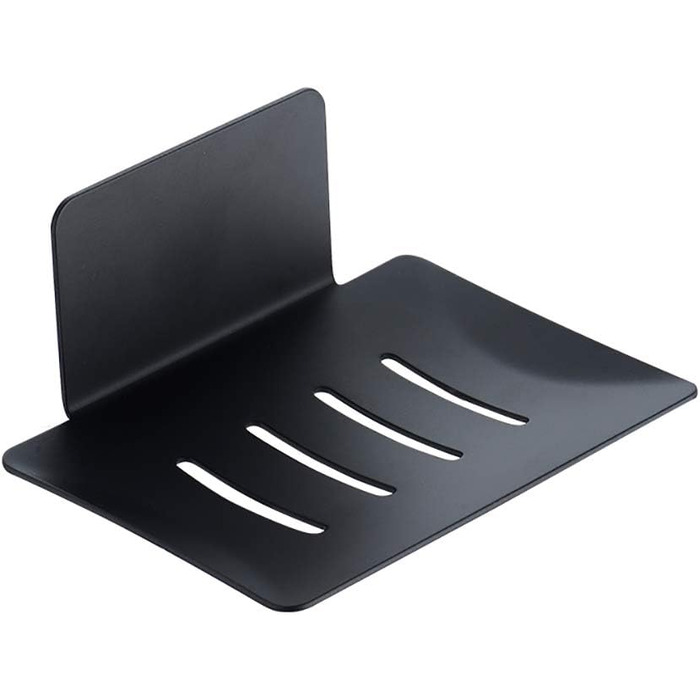 Тримач для мила Celbon SUS 304 з нержавіючої сталі, самоклеючий, чорний, без свердління для ванної кімнати