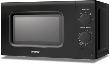Мікрохвильова піч COMFEE' CM-M202CC(BK), 20 літрів, 700 Вт, 5 рівнів потужності, чорна