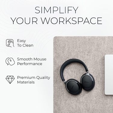 Підкладка на стіл повстяна Steinhafer – захист від подряпин, офісна, для дому