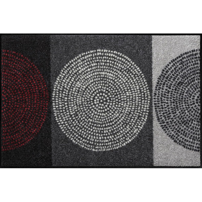 Килимок для входу Salonloewe Nestor 50x75 см сірий, миючий, прямокутний SLD0847-050x075