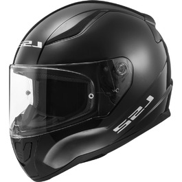 Мотошолом інтегральний LS2 RAPID SOLID глянцевий чорний XXL