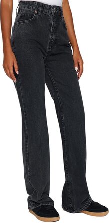 Джинси жіночі Trendyol прямого крою, висока талія, колір антрацит, розмір 44