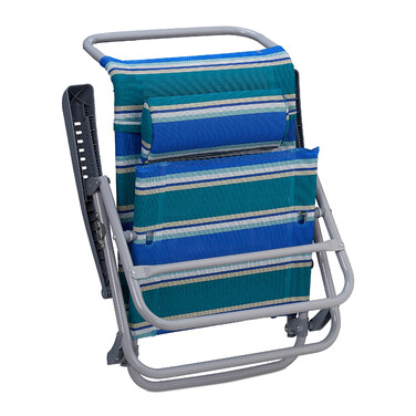 Relaxdays Folding Lounge Chair with Neck Pillow