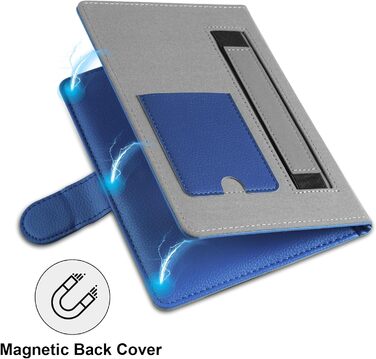 Чохол для електронного читача 6-7 дюймів: Pocketbook, Tolino, Sony, Kindle, Kobo. Захисний чохол з екошкіри, зелений (блакитний)