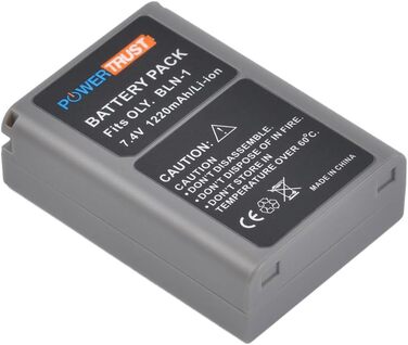 Акумулятор Olympus BLN-1 + Зарядний пристрій для камер E-M5 Mark II, OM-D, E-M1, E-M5, E-P5, Pen-F, HLD-6
