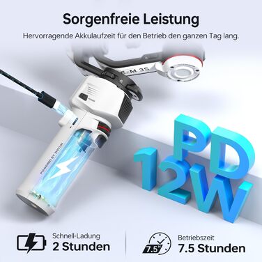 ZHIYUN Crane M3S: Стабілізатор камери з підсвічуванням 1000Lux, Bluetooth, дисплеєм 1.22' та вагою 705г. Підходить для DSLR, беззеркальних камер, смартфонів та екшн-камер.
