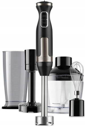 Ручний блендер Black+Decker BXHBA1500E, 1500 Вт, чорний