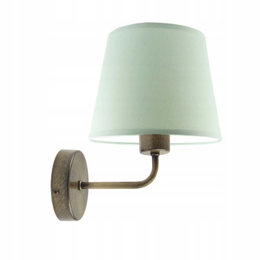 Настінний світильник-бра з абажуром, LED E27, білий