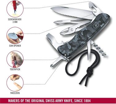 Мультитул Victorinox Skipper W: Швейцарський ніж з 18 функціями, з фіксатором та серрейний клинок