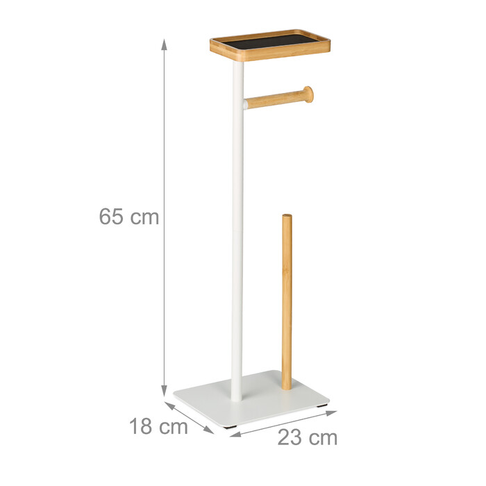 Relaxdays Toilet Paper Holder with Storage