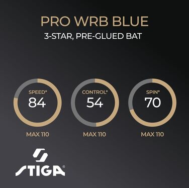 Набір для пінг-понгу STIGA Pro WRB Blue Edition - професійний стіл для настільного тенісу, 3 зірки, синій вкладиш