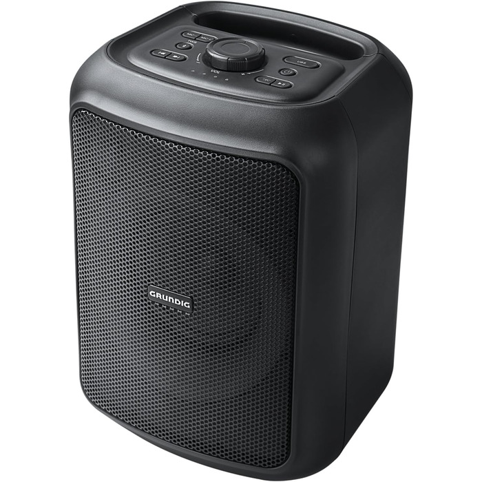 Портативна Bluetooth колонка Grundig GBT Black з басами, 20 Вт RMS, Powerbank, водонепроникна, до 20 метрів, 20 годин роботи, PartyHit 90 Вт