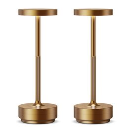 Настільна лампа бездротова LED зовнішня IP54 5000mAh акумуляторна кемпінгова настільна лампа з сенсорним димером, 3 кольори світла (2 Титан)